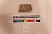 Stucco Fragment, Stucco; carved and painted